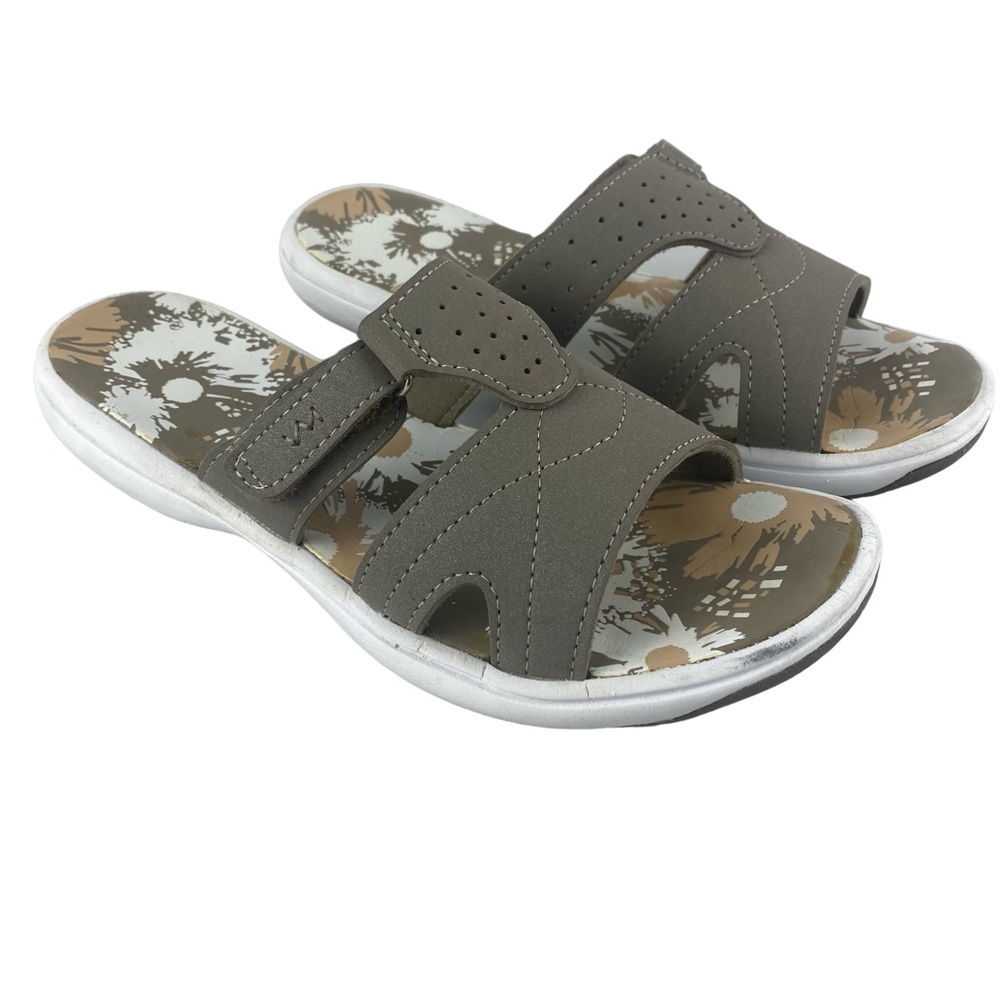 George Womens Mandy Open Toe Sip-on Slide Sandal Size 7